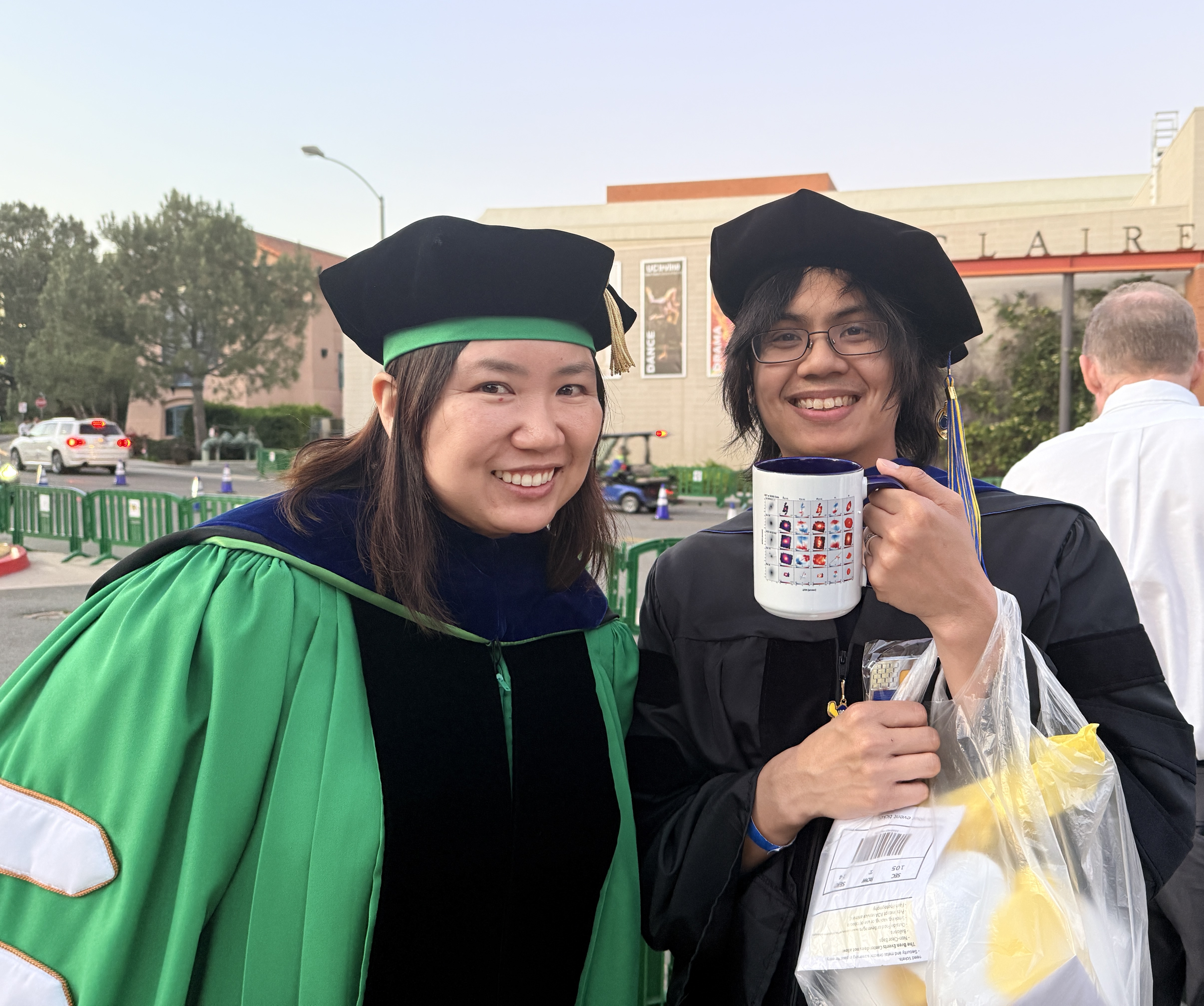 Vivian and Raymond at graduation